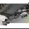 Mexen Next L paraván na vaňu 1-dielny 60 x 150 cm, čierny vzor, brúsená gun gray - 895-060-000-03-77-66