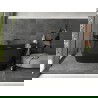 Mexen Montana voľne stojaca vaňa 170 x 80 cm, čierna, odtok ružové zlato - 52011708070-60