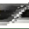 Mexen Montana voľne stojaca vaňa 170 x 80 cm, čierna, prepad gun gray brúsený - 52011708070-66