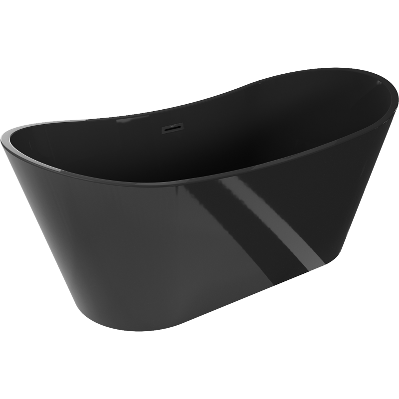 Mexen Montana voľne stojaca vaňa 170 x 80 cm, čierna, prepad čierny - 52011708070-70