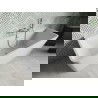 Mexen Volta voľne stojaca priečná vaňa 150 x 75 cm, biela, preliv chróm - 51131507500-01