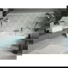 Mexen Volta voľne stojaca priečná vaňa 150 x 75 cm, biela, preliv chróm - 51131507500-01