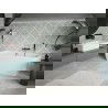 Mexen Volta voľne stojaca priečna vaňa 150 x 75 cm, biela, preliv ružové zlato - 51131507500-60