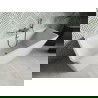 Mexen Volta voľne stojaca prierezová vaňa 170 x 75 cm, biela, prepad gun metal - 51131707500-95