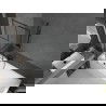Mexen Next L paraván na vaňu 1-krídlový 70 x 150 cm, čierny vzor, gun metal - 895-070-000-03-77-95