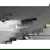 Mexen Next L paraván na vaňu 1-krídlový 70 x 150 cm, čierny vzor, gun metal - 895-070-000-03-77-95