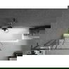 Mexen Next L vaňová zástena 1-krídlová 80 x 150 cm, čierny vzor, gun metal - 895-080-000-03-77-95