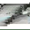 Mexen Volta voľne stojaca priľahlá vaňa 150 x 75 cm, biela, nikel brúsený - 51131507500-97