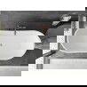 Mexen Montana vaňa voľne stojaca 180 x 80 cm, biela, odtok mosadz brúsená - 52011808000-65