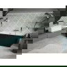 Mexen Volta voľne stojaca priemyselná vaňa 170 x 75 cm, biela/čierna, prepad chróm - 51131707575-01