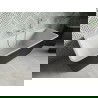 Mexen Volta voľne stojaca priemyselná 170 x 75 cm, biela/čierna, prepad biela - 51131707575-20