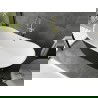 Mexen Montana vaňa voľne stojaca 180 x 80 cm, biela/čierna, preliv zlatý brúsený - 52011808075-55