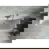 Mexen Volta voľne stojaca priemerná vaňa 150 x 75 cm, biela/čierna, prepad gun metal - 51131507575-95