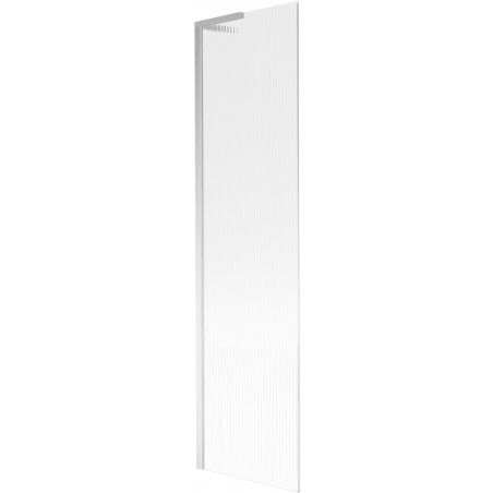 Mexen Next L vaňový paraván 1-krídlový 50 x 150 cm, prúžky, chróm - 895-050-000-03-09-01
