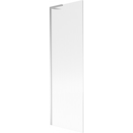 Mexen Next L vaňová zástena 1-krídlová 60 x 150 cm, pruhy, chróm - 895-060-000-03-09-01