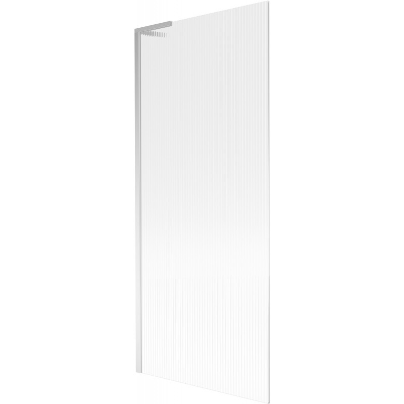 Mexen Next L vaňová zástena 1-krídlová 80 x 150 cm, pásiky, chróm - 895-080-000-03-09-01