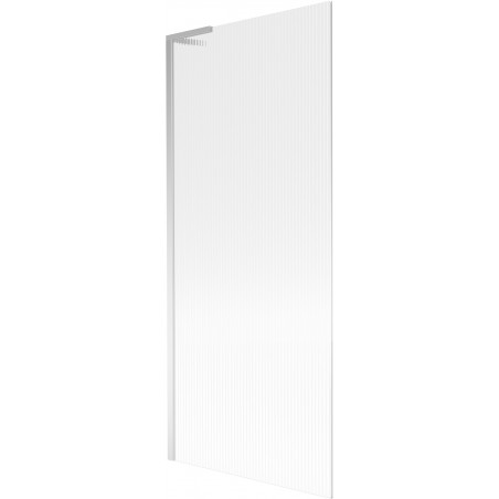 Mexen Next L vaňová zástena 1-krídlová 80 x 150 cm, pruhy, chróm - 895-080-000-03-09-01