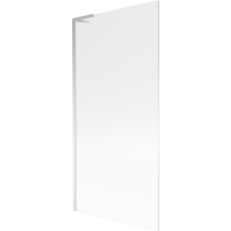 Mexen Next L vaňová zástena 1-krídlová 90 x 150 cm, pruhy, chróm - 895-090-000-03-09-01