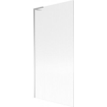 Mexen Next L vaňová zástena 1-krídlová 90 x 150 cm, pruhy, chróm - 895-090-000-03-09-01
