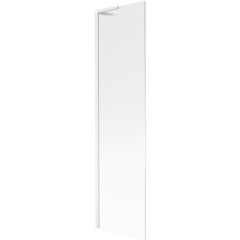 Mexen Next L vaňová zástena 1-krídlová 50 x 150 cm, pruhy, biela - 895-050-000-03-09-20