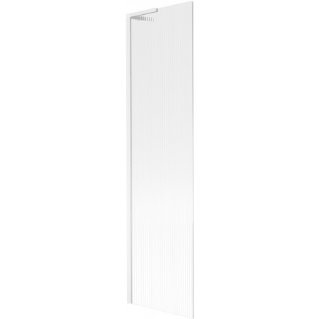 Mexen Next L vaňová zástena 1-krídlová 50 x 150 cm, pruhy, biela - 895-050-000-03-09-20