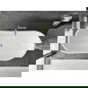 Mexen Montana voľne stojaca vaňa 180 x 90 cm, biela, prepad zlatý brúsený - 52011809000-55