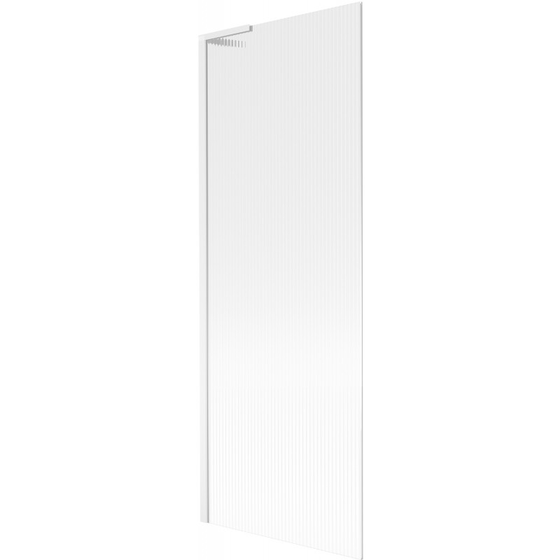 Mexen Next L vaňová zábrana 1-krídlová 70 x 150 cm, prúžky, biela - 895-070-000-03-09-20