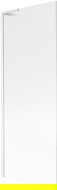 Mexen Next L vaňová zástenia 1-krídlová 70 x 150 cm, pruhy, biela - 895-070-000-03-09-20