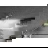Mexen Next L vaňová stena 1-krídlová 90 x 150 cm, pruhy, biela - 895-090-000-03-09-20