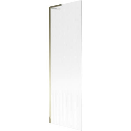 Mexen Next L vaňová zástena 1-krídlová 60 x 150 cm, prúžky, zlatá - 895-060-000-03-09-50