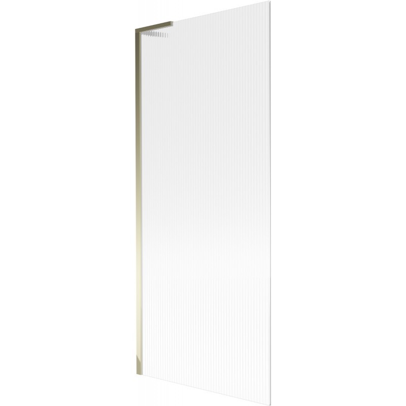 Mexen Next L vaňa s paravánom 1-krídlový 80 x 150 cm, pruhovaný, zlatý - 895-080-000-03-09-50