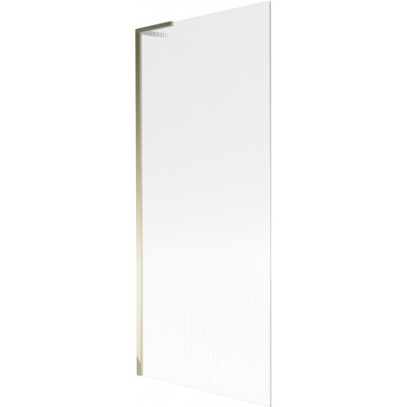 Mexen Next L vaňa s paravánom 1-krídlový 80 x 150 cm, pruhovaný, zlatý - 895-080-000-03-09-50