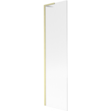 Mexen Next L vanová zástena 1-krídlová 50 x 150 cm, prúžky, zlatý kartáčovaný - 895-050-000-03-09-55