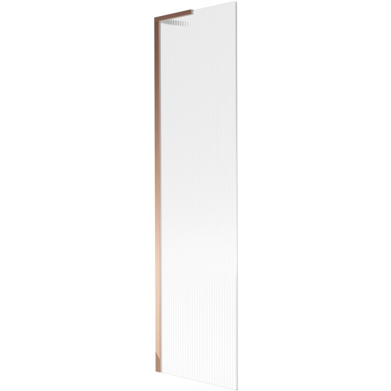 Mexen Next L vanová zástěna 1-dverová 50 x 150 cm, prúžky, ružové zlato - 895-050-000-03-09-60