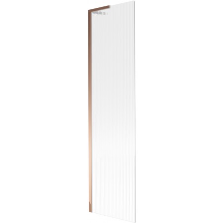 Mexen Next L vanová zástěna 1-dverová 50 x 150 cm, prúžky, ružové zlato - 895-050-000-03-09-60