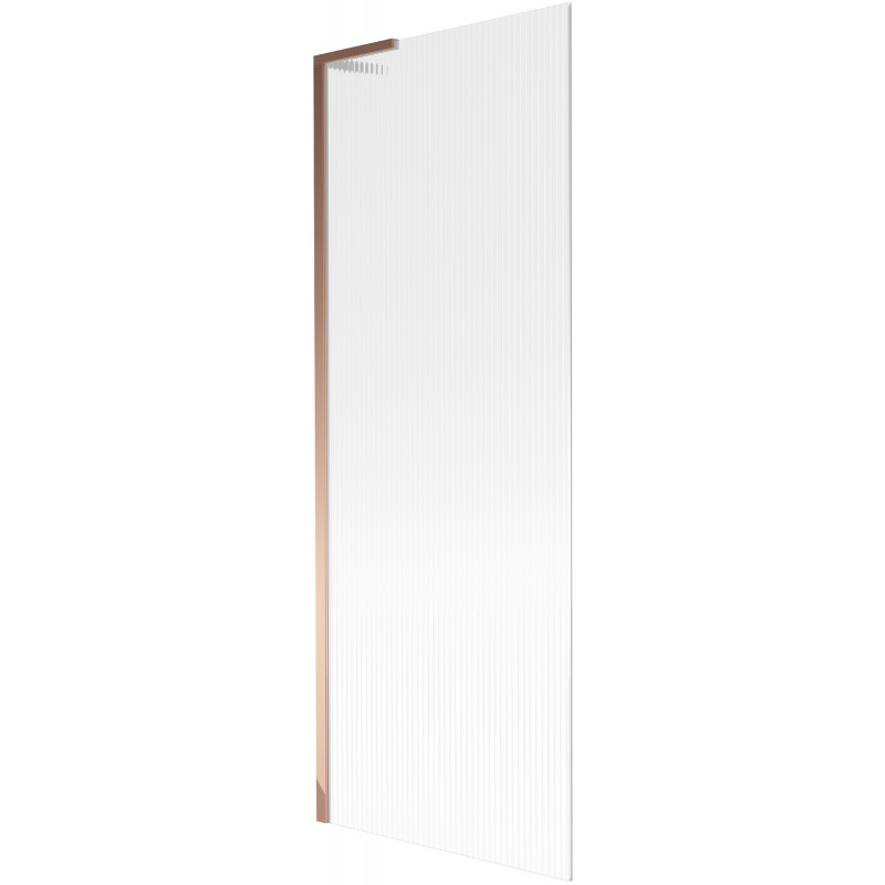 Mexen Next L vaňová zástena 1-krídlová 70 x 150 cm, prúžky, ružové zlato - 895-070-000-03-09-60