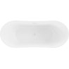 Mexen Celia voľne stojaca vaňa 170 x 75 cm, biela, biely preliv - 52331707500-20