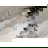 Mexen Celia voľne stojaca vaňa 170 x 75 cm, biela, odtok zlatý - 52331707500-50