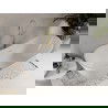 Mexen Celia voľne stojaca vaňa 170 x 75 cm, biela, prepad zlatý brúsený - 52331707500-55