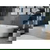 Mexen Luna voľne stojaca vaňa 180 x 80 cm, biela, prepad gun gray brúsený - 52031808000-66