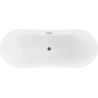 Mexen Celia voľne stojaca vaňa 170 x 75 cm, biela, čierny prepad - 52331707500-70