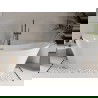Mexen Celia voľne stojaca vaňa 170 x 75 cm, biela, prepad gun metal - 52331707500-95