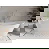 Mexen Celia voľne stojaca vaňa 170 x 75 cm, biela, prepad kartáčovaný nikel - 52331707500-97