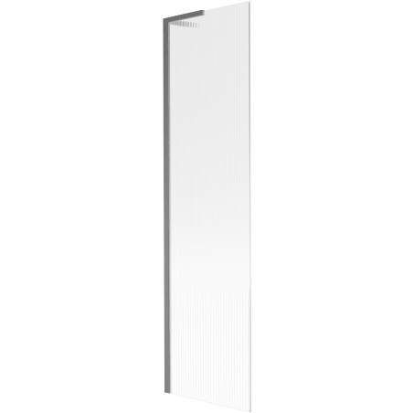 Mexen Next L vaňová zábrana 1-krídlová 50 x 150 cm, prúžky, gun gray brúsená - 895-050-000-03-09-66