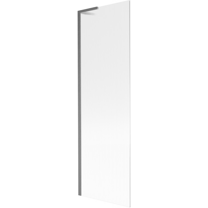 Mexen Next L vaňová zástena 1-krídlová 60 x 150 cm, prúžky, brúsená gun gray - 895-060-000-03-09-66