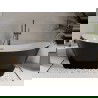 Mexen Celia voľne stojaca vaňa 170 x 75 cm, biela/čierna, prepad gun gray brúsený - 52331707575-66