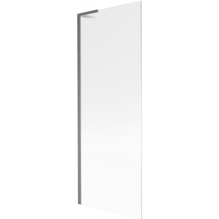 Mexen Next L vanová zástena 1-krídlová 70 x 150 cm, prúžky, brúsená gun gray - 895-070-000-03-09-66