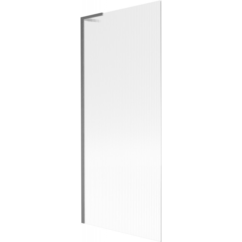 Mexen Next L vaňová zástena 1-krídlová 80 x 150 cm, pásiky, brúsená gun gray - 895-080-000-03-09-66