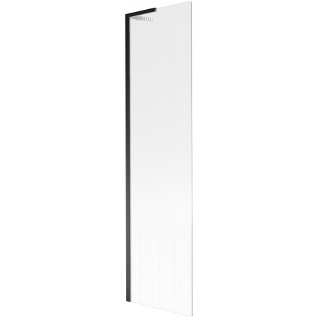 Mexen Next L vaňová zástenna 1-krídlová 50 x 150 cm, prúžky, čierna - 895-050-000-03-09-70