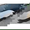 Mexen Luna voľne stojaca vaňa 150 x 75 cm, biela/čierna, prepad chróm - 52031507575-01